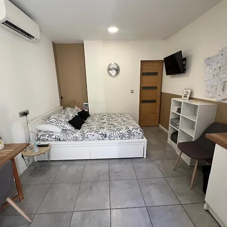 Studette De 17m2 Avec Parking Prive Gratuit Climatisation Et Petite Cuisine Pensjonat 4*