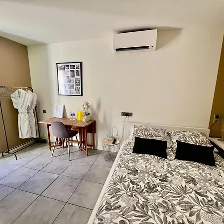 Studette De 17m2 Avec Parking Prive Gratuit Climatisation Et Petite Cuisine Vendégház