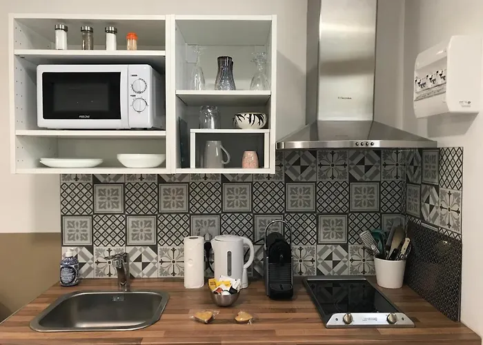 Studette De 17m2 Avec Parking Prive Gratuit Climatisation Et Petite Cuisine Πανσιόν 4*