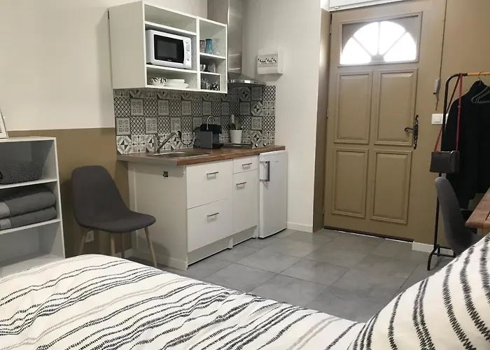 Studette De 17m2 Avec Parking Prive Gratuit Climatisation Et Petite Cuisine Vendégház