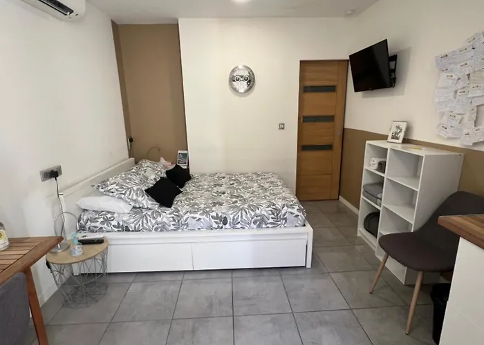 Studette De 17m2 Avec Parking Prive Gratuit Climatisation Et Petite Cuisine Vendégház 4*