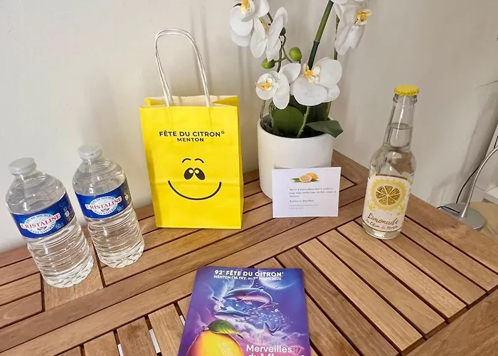 Studette De 17m2 Avec Parking Prive Gratuit Climatisation Et Petite Cuisine Vendégház Menton